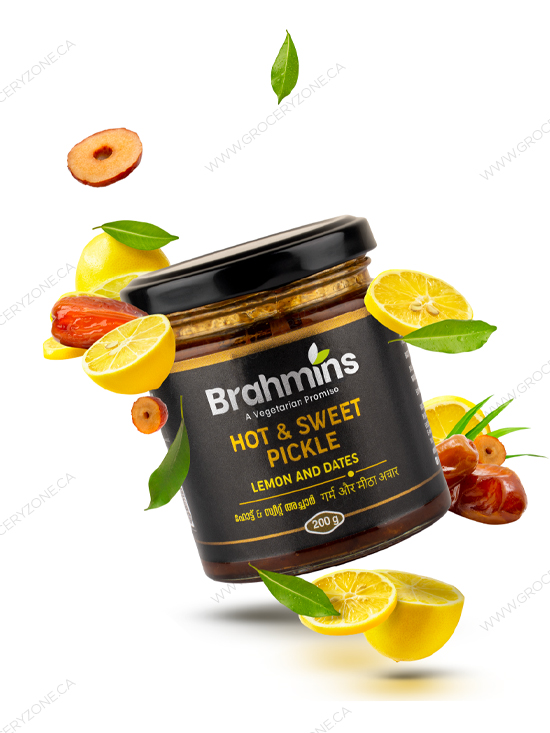 BRAHMINS LIME HOT AND SWEET PICKLE 3 PKT X 400 GM